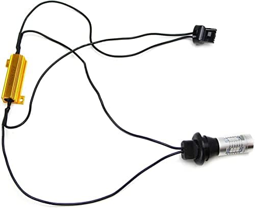 Комплект led лампи iJDMTOY No Hyper Flash Кехлибар и жълто 7440 T20 5 W CREE, Съвместим с автомобилни предните или задните
