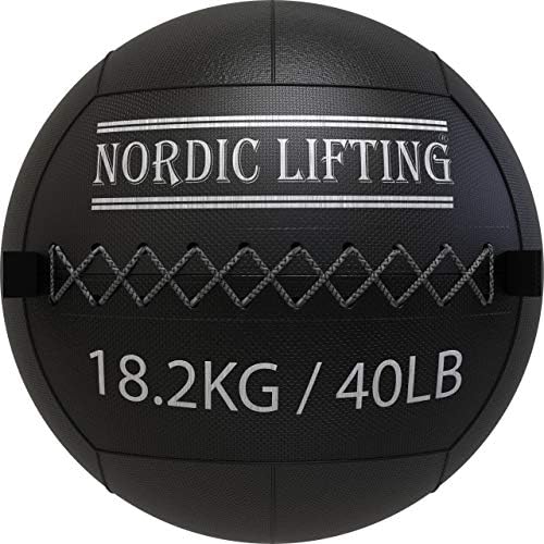 Nordic Lifting Wall Ball 40 килограма, в комплект с Обувки Venja, Размер на 11 - Бял