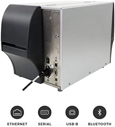 Промишлен термотрансферный принтер ZEBRA ZT411 с резолюция на печат 203 dpi, ширина на печат 4 инча, възможност за последователно